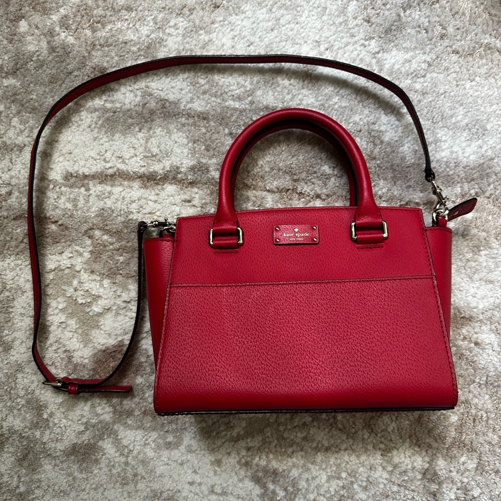 Kate Spade Grove Street Lana Bag - Red Leather